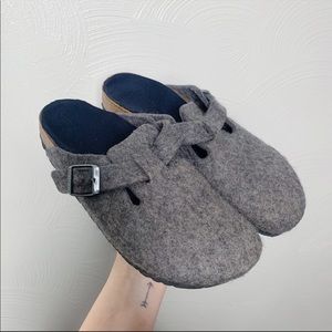 Birkenstock Boston wool felt clogs